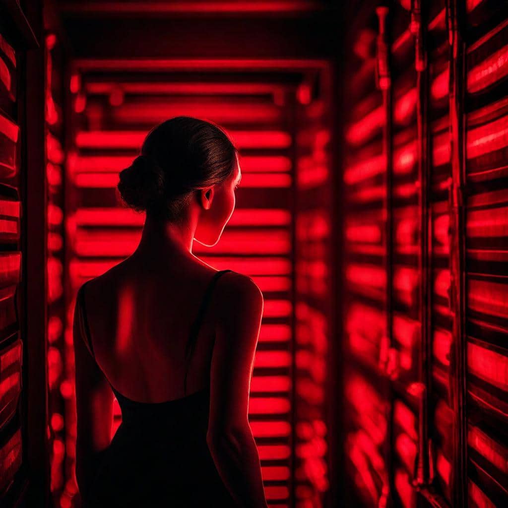 red light therapy woman