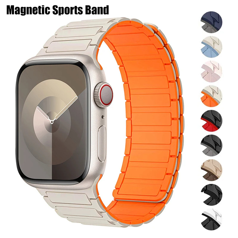 Magnetic-Sports-Band-for-Apple-Watch-Ultra-2-49mm-45mm-44mm-42mm-38-40-41mm-Silicone